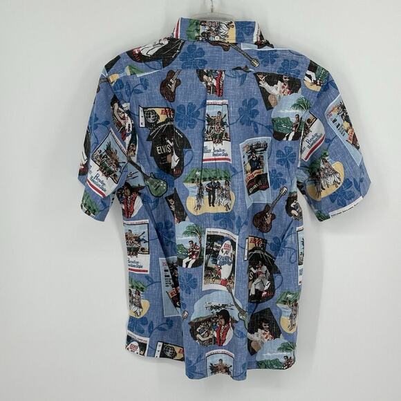 Elvis Presley In Hawaii Reyn Spooner Hawaiian S/S Button Down Mens Shirt 2XL - Picture 4 of 10